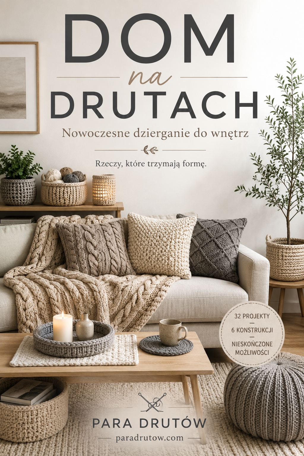 Dom na drutach — Nowoczesne dzierganie do wnętrz